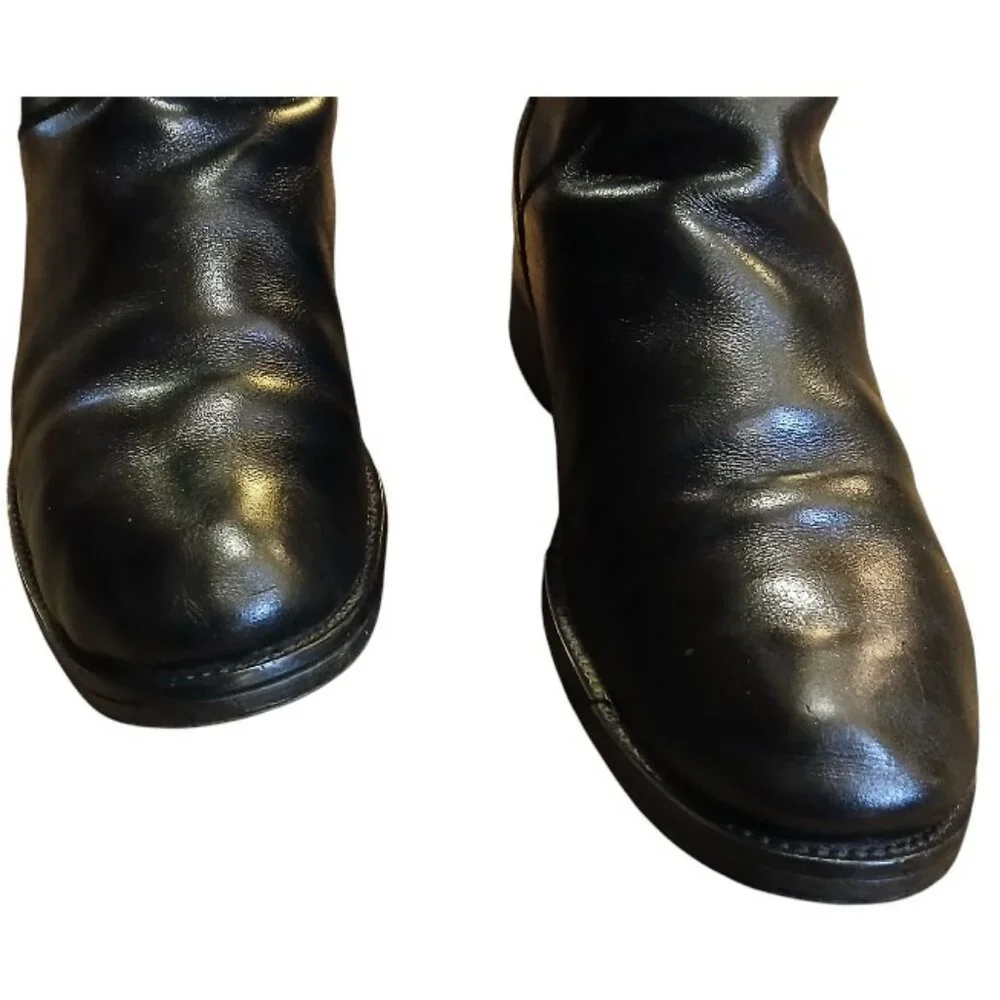 MIZ MOOZ Black Leather Knee High Boots Size 7 - Picture 7 of 14